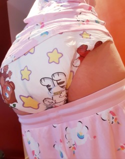 emma-abdlgirl:  The best part of having a badass cold: staying padded and PJ’d all day 😊👍  Wow!