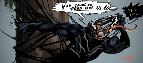 ededdneddiebrock:i had seen some of these pictures before but never with the text and like even without it this scene in particular already tormented me with eddie forcing venom to look him in the eyes while he confronts him… the way their faces are