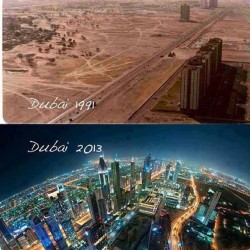 onenefes:  stay-human:  I keep seeing this picture and people being oh so impressed by it acting like Dubai’s Sheikhs are miracle workers or some shit. And all that skyline does is make me want to throw up. Do you understand how all of this was built?