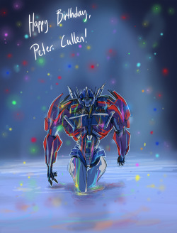 herzspalter:  Happy Birthday, Peter Cullen! Mr Cullen, I know you will never see and read this, but I’d still like to quickly express my appreciation. I absolutely adore your work, especially Optimus Prime. I know you get that a lot, but one more time