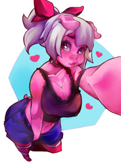 cyancapsule: nsfwbutter: Fanart of @CyanCapsuleNSFW super cute character Emelie, This pose was inspired by Emelie’s selfie stickers. Enjoy. Links for his store pages:  https://www.furrydakimakura.com/collections/dakimakura/products/emelie-by-cyancapsule