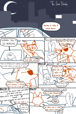 needs-more-butts:  tgweaver:  The Late Stake Starring Judy Hopps and Nick Wilde These two are pretty fun to write for. be forewarned this comic contains Zootopia spoilers  THE SEXUAL TENSION IS LEGIT   OMG!!!! &lt;3 &lt;3 &lt;3 &lt;3 &lt;3