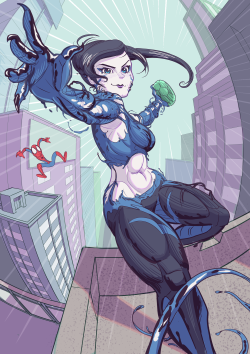 idylean: Symbiote Wii Fit Trainer.“My favorite type of yoga? Yogana die” https://imgur.com/r/gaming/UvPVRfJ This is the last crossover fanart in the theme “marvel vs capcom vs nintendo” I did. I have other ideas, but also have ideas to do a