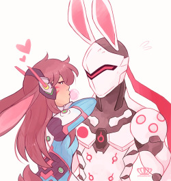 finished a doodle i had laying around for a whilemy bunny otp ~