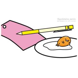 mokcheng:  [Trans] It’s a hassle to write poems too ~ #gudetama #ぐでたま