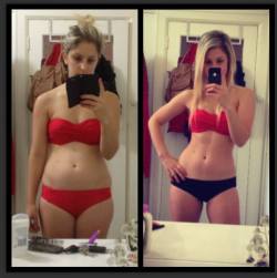realgirlfitspo: because-healthy-is-sexy:  MelVFitness posted this image on instagram a few days ago with the following caption: &ldquo;Check out my transformation! It took me 15 minutes. Wanna know my secret? Well firstly I ditched the phonewallet cause