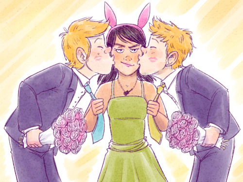 ms bunny ears and her twins ot3 | Tumblr