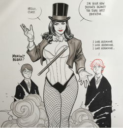 fuckyeahfrankcho:  wwprice1:  Hilarious new sketch by Frank Cho.  Guess who just made tenure!