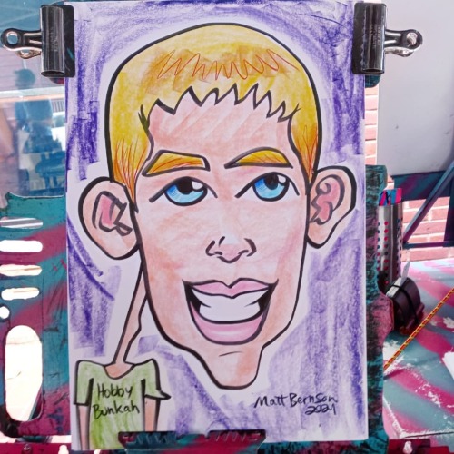 Caricature from a recent event   Thanks very much!  Molotow Brushliner  Caran d'Ache Neocolor 1 12&quot;x18&quot;paper  @molotowheadquarters @carandache  . . . . . . #caricature #caricatureartist #artistsofmassachusetts #artistsofig #artistsofinstagram