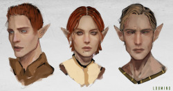 louminx: | SORIS ; SHIANNI ; NELAROS | DAO | NPC Sketch Portraits: City Elf Origin | Did some warmups ages ago with some of my origin faves. I thought it might be nice to do this once in awhile… Especially given how all DAO npcs look like badly animated