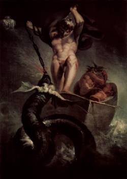 &ldquo;Thor&rsquo;s Battle with the Midgard Serpent&rdquo; by Johann Heinrich Fussli (1788)