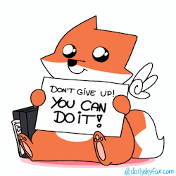 dailyskyfox:Here’s a good luck Skyfox for all you out there looking for a job! YOU CAN DO IT! SPAM THOSE CV’S, NAIL THOSE INTERVIEWS, DON’T GIVE UP AND YOU’LL GET THERE!! 💪🦊  