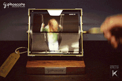 officinak:   Giphoscope N° 8 | Private Collection Destination: Oakland, CA, USA. The Giphoscope n° 8 was created upon request as a Christmas Gift, and displays an animated GIF of a little girl on the swing, excerpted from an iPhone video.  The Giphoscope: