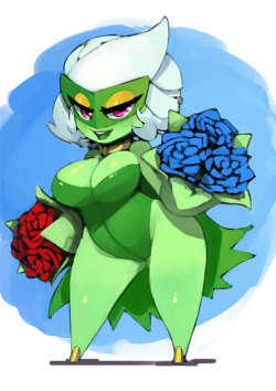 bittenhardly:Flower powera rose by any other name is just as sexy~ &lt; |D’‘‘