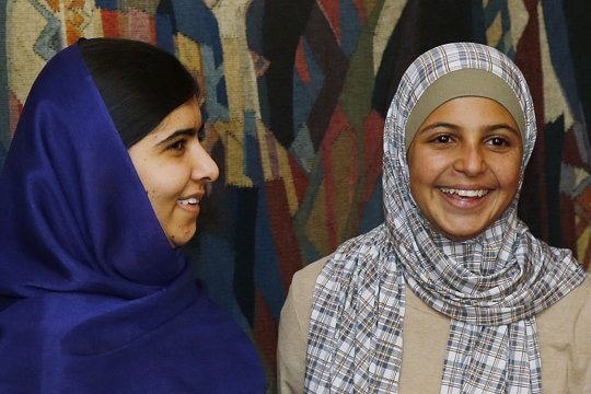 Malala Yousafzai and Mazoun Almellehan