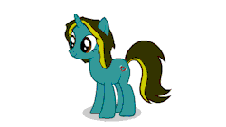 The quality really got reduced on this one and I know its pretty much a recolor, expect making the mane, tail, and cutie mark myself. But I felt like it..Still not sure about it though..Anyways, heres Sweet Disaster doing a tongue thing~ X3 Edit: I FORGOT
