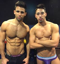 pablohernandezofficial:  We’re here San Diego! Come watch me and my papito lindo @draeaxtell tonight @richssandiego #strippercircus #pablohernandez #draeaxtell #andrewchristian #trophyboy  (at Rich’s San Diego)