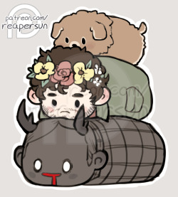 Support me on Patreon! =&gt; Reapersun@PatreonHave some Hannibal Tsum Tsums~ I WISH THEY WERE REAL SO I COULD JUGGLE THEIR LITTLE SQUISHY BEAN BODIES&mdash;&mdash;&mdash;This was an example I drew for a tutorial about how I do my lineart over at Patreon;