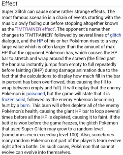 prokopetz:  sexhaver:  1st gen pokemon games are the only video games produced so far with better glitches than Bethesda  Early-generation Pokémon glitches seriously read like something out of the Cthulhu Mythos. 