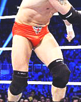 :  favorite ring gear + wade barrett, red   I like his blue trunks better! But red is fine ;)