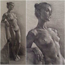 13 hour pose, drawn by Helen Frost 