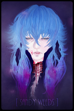empty-chameleon:   [ Sandy Weeds ] -  dA - Pixiv20141123 - PaintTool SAI, photoshopDRAMAtical Murder © Nitro+Chiral  from Mink’s bad end. must admit I’m kinda fond of DMMd’s bad ends -as terrible as they are, and with the ova coming I wanted to