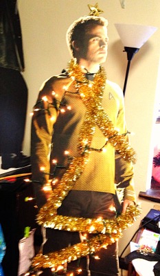 theangelhastheimpala:  Put up my Chris(tmas tree) today. It’s a Pine. 
