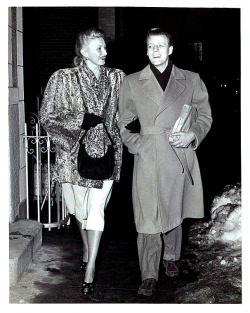 A March-2-1948 UPI press photo shows stripper Julie Bryan walking home with her husband: Jack Martin; who worked as a popular “Straight Man” in Burlesque comedy scenes.. 