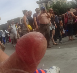 Naked Public Penis in the street&hellip;. CFNM exhibitionist