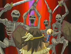 addictedtoyugioh:  emmyfais:shadowwhisper123:  Mana destroying an entire skeleton army all by herself. Yeah, she’s awesome.  Mana is simply underrated in terms of awesome characters!!  Precious girl