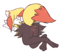 napdust:  ♡ i drew braixen a while back ♡  
