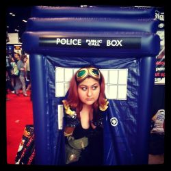 cumfordaddy:   Steam punk batgirl in a tardis  A cute and nerdy submission from jemjemandthefunkybunch. 