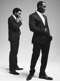 blackfashionstars:  Chiwetel Ejiofor &amp; Don Cheadle by Carlos Serrao.