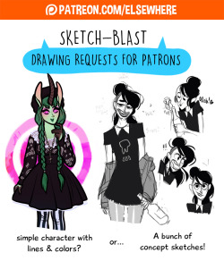 It’s time for another round of SKETCH-BLAST REQUESTS!ฟ  Patrons can submit their suggestions here: LINK