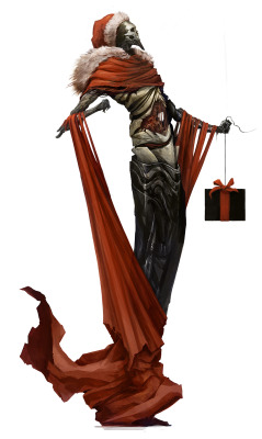 creaturesfromdreams:  Merry Death Christmas ! by Eyardt —-x—-  More: | Christmas | Random |CfD Amazon.com Store|