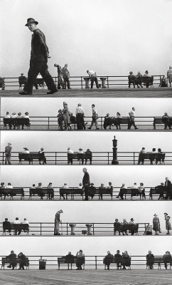 Harold Feinstein - Sheet Music Montage, Coney Island, 1950.