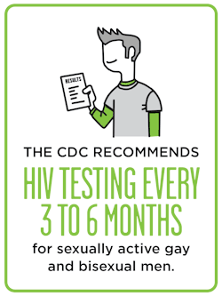 helpstopthevirus:  The U.S. Centers for Disease Control and Prevention (CDC) recommends regular retesting for anyone who may have a higher chance of getting HIV. To learn more or find a testing center near you, visit HelpStopTheVirus.com 