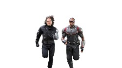 A handy vector that lets YOU decide what the Winter Soldier and the Falcon are running from as well as some examples of said visual exploitation.