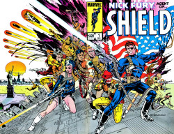 comicbookcovers:  Nick Fury, Agent of SHIELD #1, December 1983, cover by Jim Steranko