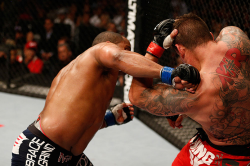 rearnakedchoking:  Daniel Cormier strikes Frank Mir @ UFC on Fox 7.