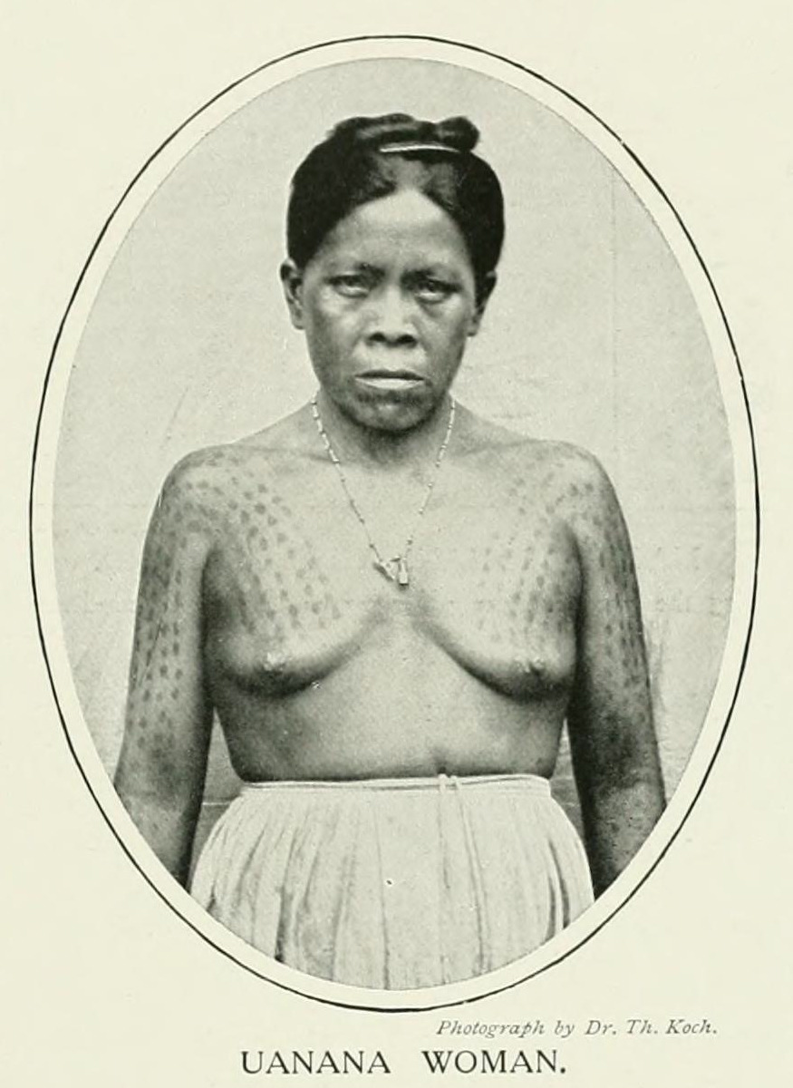 Native Nudity (nativenudity): Uanana woman, from Women of All Nations: A Record of Their Characteristics, Habits, Manners, Customs, and Influence, 1908. Via Internet Archive.