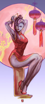 pansen1802: Happy Chinese new year! Widowmaker is sooooooo beautiful in her new year icon. 