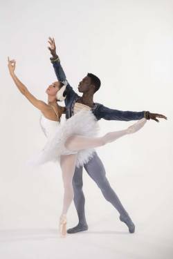 securelyinsecure:  Misty Copeland &amp; Brooklyn Mack to Make Historic Debut in Swan Lake  For the first time in dance history, a major company will perform the ballet “Swan Lake” with two African-American lead dancers — Misty Copeland will take