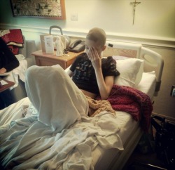 tattoosanddrugs:  itty-bitty-babe:  kingforhermione:  lets-get-drunk-and-gamble:  scarred-mistake:  beanpunk-rockerbath:  This is 19 year old Marie Fowler. Her cancer just returned, and has been declared terminal. She’s already in Hospice Care. Her