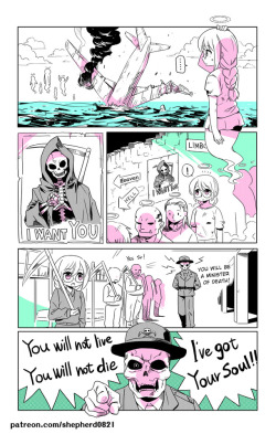  Modern MoGal #15~17  - How to be a death  ／／／／／／／／／／Supporting me for more comics! ▲ https://www.patreon.com/shepherd0821You can buy my past reward and comics on Gumroad:▲ https://gumroad.com/shepherd0821#