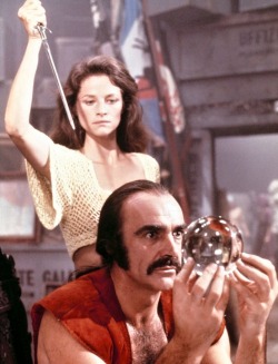 Charlotte Rampling &amp; Sean Connery - Zardoz, 1974.