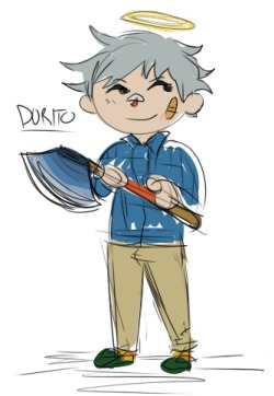 bastardfact: Drew one of my acnl characters hes the town lumberjack 