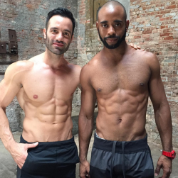 raminkarimloobr: RK behind the scenes Broadway Style Guide fitness shoot From James’ IG: “My bro @raminkarimloo came to shoot a fitness feature for us at @broadway_style and I had to join in the workout! #lululemon #lesmiz #bsgnow #shirtless #love