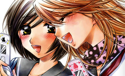 akko-chan:Girl Friends volume covers, 1-5. 