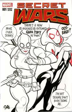 bear1na:  Spider-Gwen and Gwenpool by Frank Cho * 